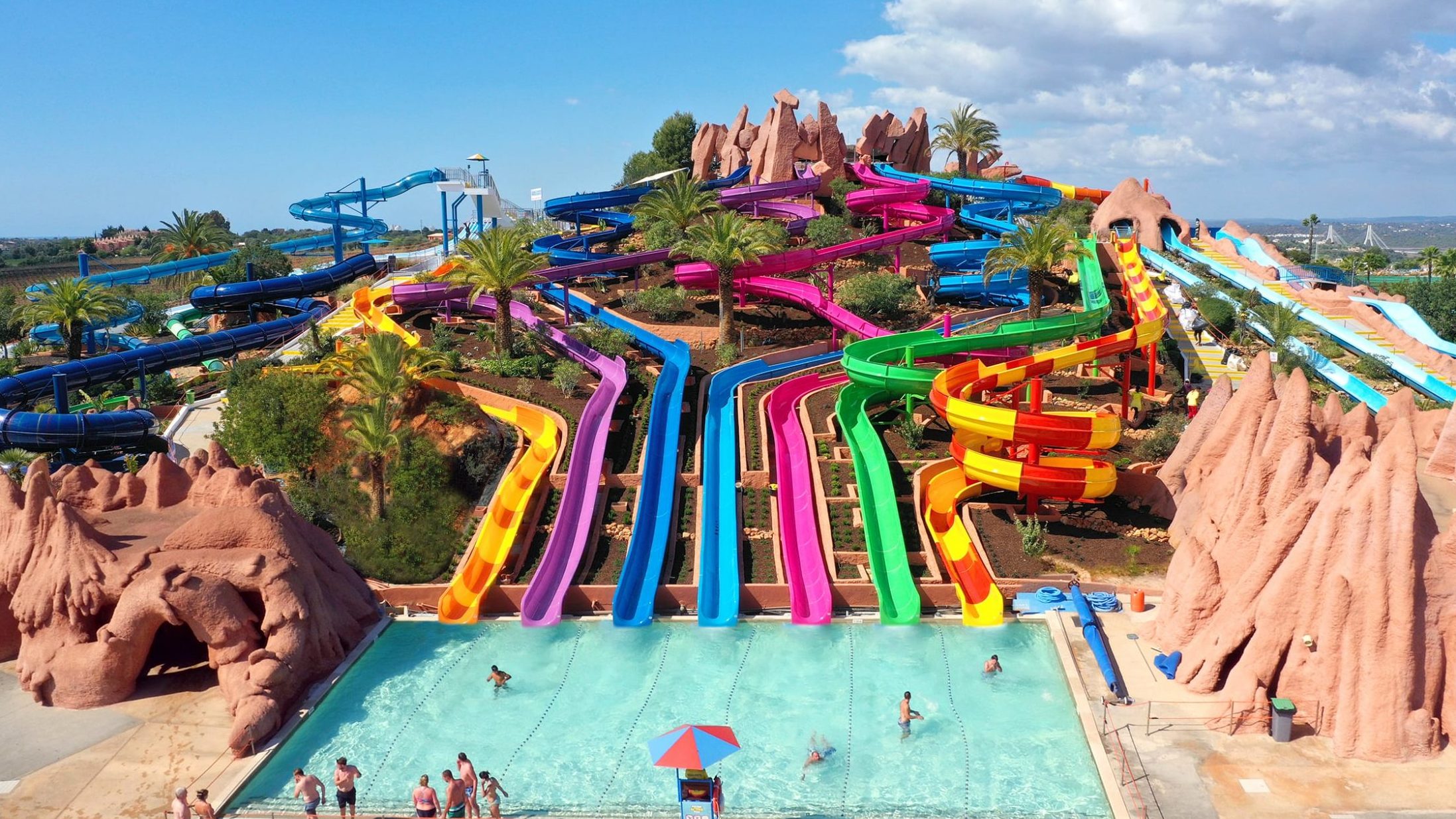 Portimão Algarve activiteiten tips. Slide & Splash waterpark