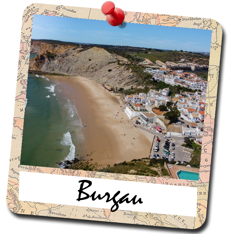 Burgau en Praia da Burgau, Algarve, Portugal