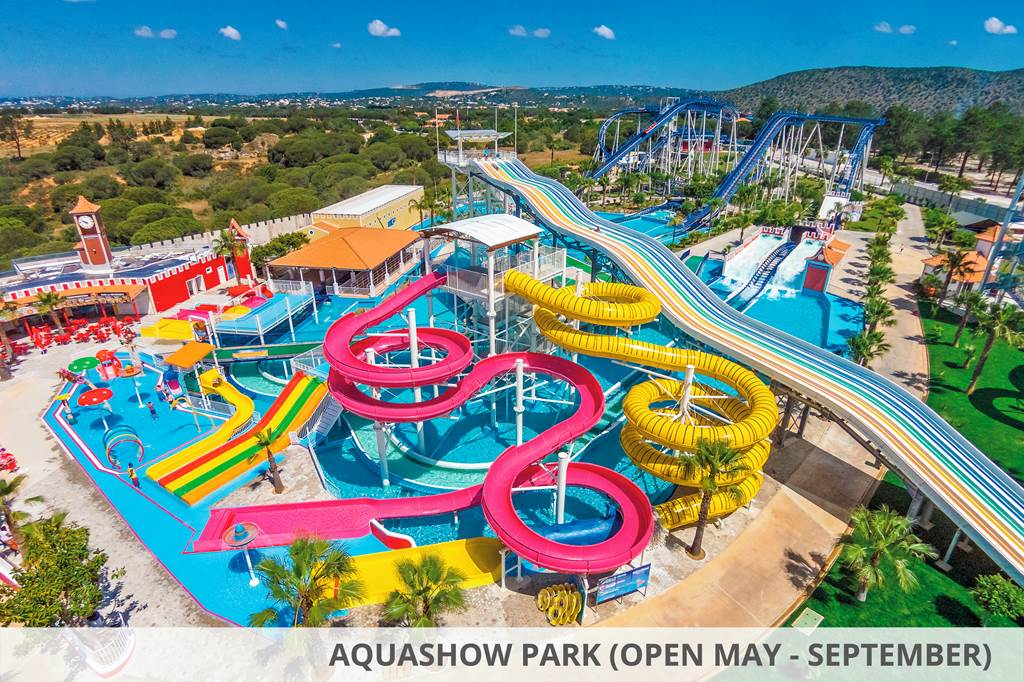Aquashow park en hotel waterpark in de Algarve