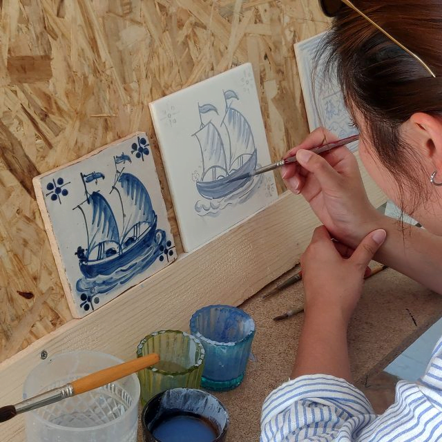 Activiteiten in Silves, Algarve: Workshop tegel schilderen in Silves