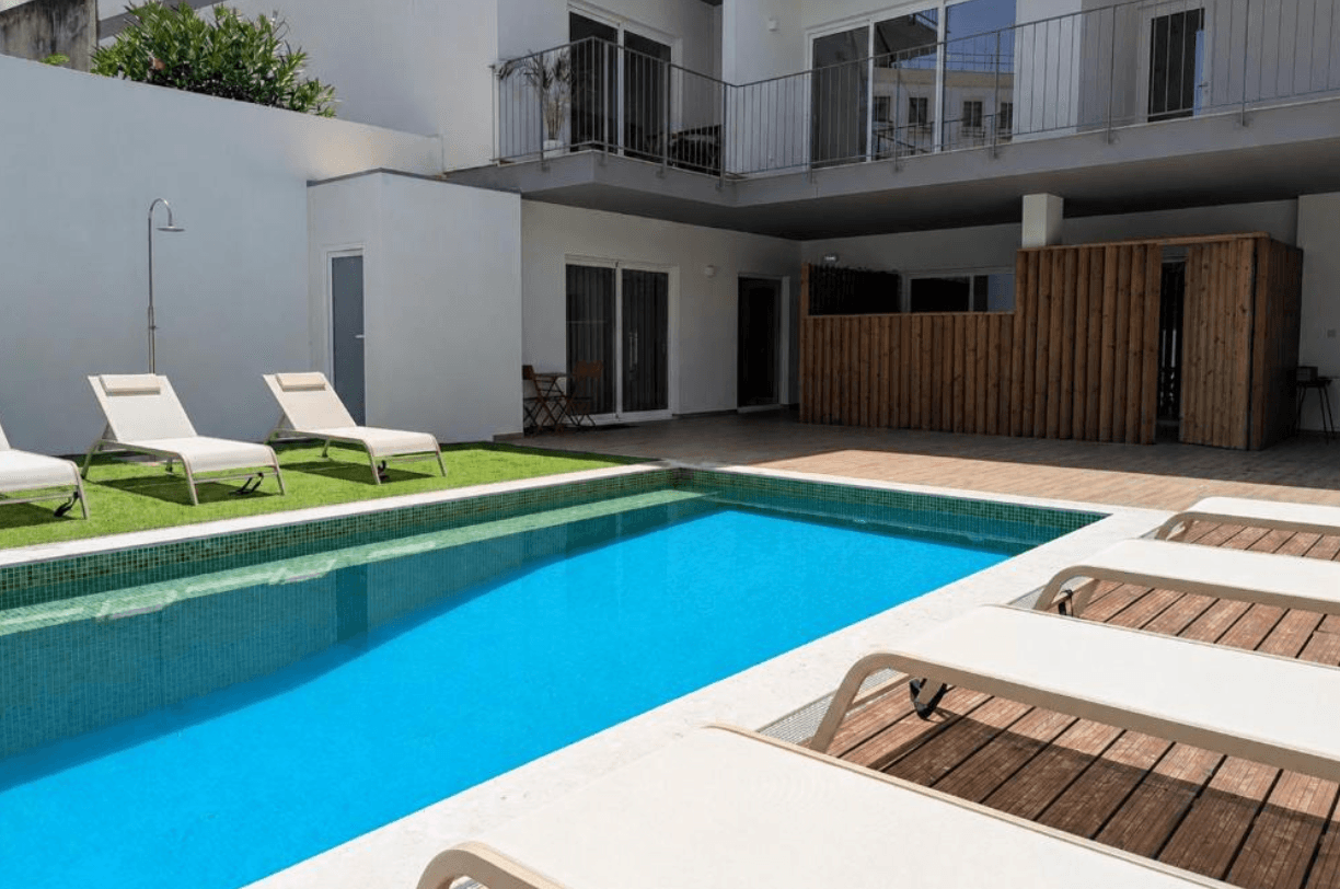 Penthouse with Pool – Faro Centre - zwembad